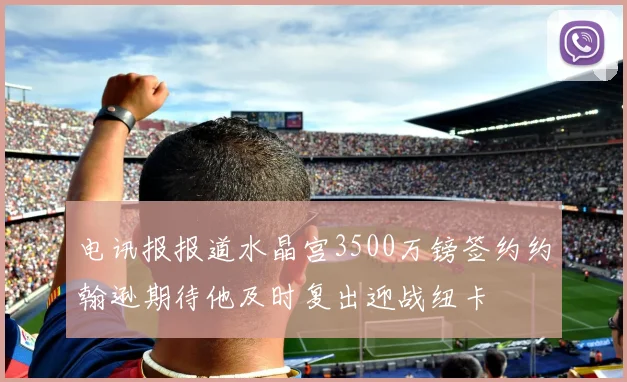 电讯报报道水晶宫3500万镑签约约翰逊期待他及时复出迎战纽卡